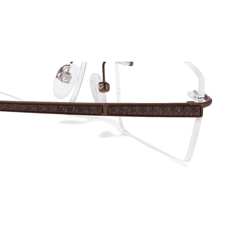 John Jacobs Dark Brown Rimless Rectangle right side John Jacobs Dark Brown Rimless Rectangle right side
