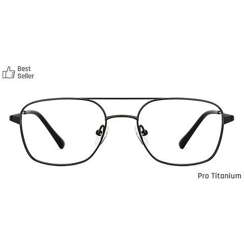 John Jacobs Online Black Full Rim Square left side
