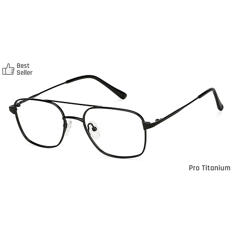 John Jacobs Online Black Full Rim Square right side
