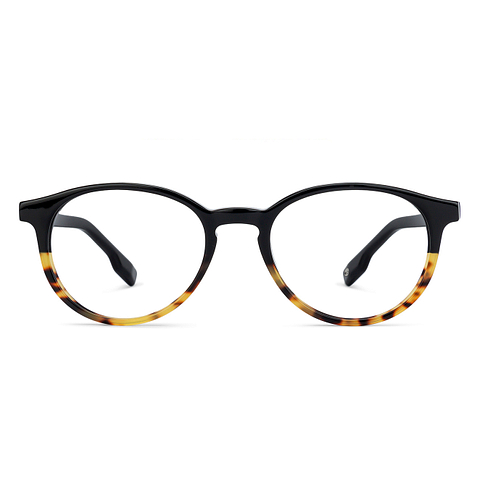 John Jacobs Screen Glasses Black Full Rim Round right side