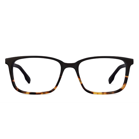John Jacobs Black Full Rim Rectangle left side