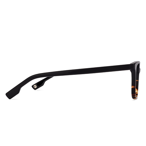 John Jacobs Black Full Rim Rectangle right side
