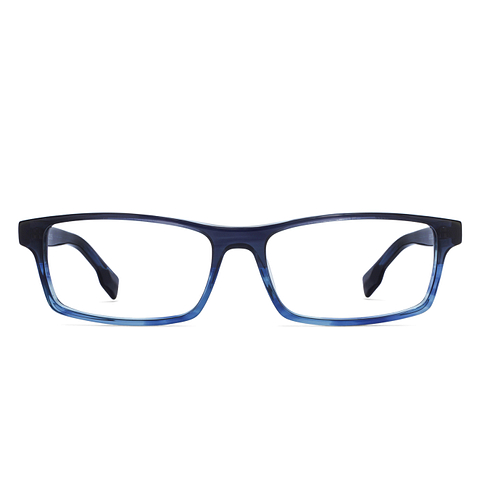 John Jacobs Online Blue Transparent Full Rim Rectangle left side