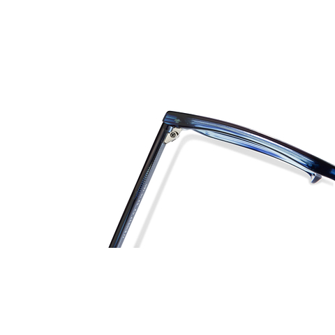 John Jacobs Online Blue Transparent Full Rim Rectangle left side