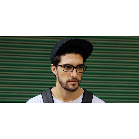 John Jacobs Light Brown Full Rim Rectangle right side