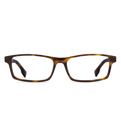 John Jacobs Light Brown Full Rim Rectangle left side