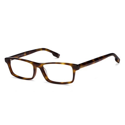 John Jacobs Light Brown Full Rim Rectangle right side