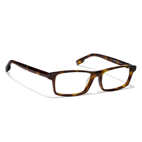 John Jacobs Light Brown Full Rim Rectangle left side
