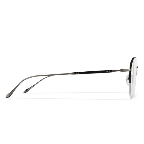 John Jacobs Mid Gunmetal Half Rim Round right side