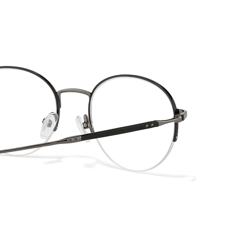 John Jacobs Mid Gunmetal Half Rim Round right side