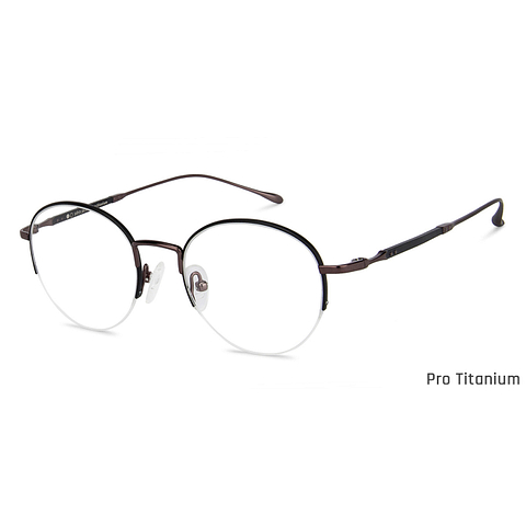 John Jacobs Online Black Half Rim Round right side