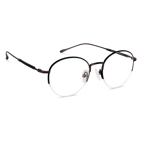 John Jacobs Online Black Half Rim Round right side