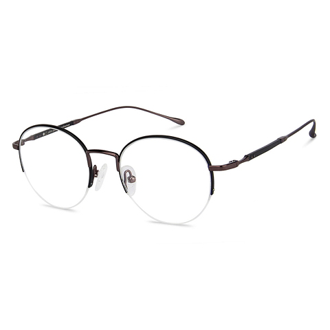 John Jacobs Online Black Half Rim Round right side