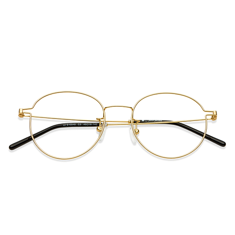 John Jacobs Online Gold Full Rim Round right side