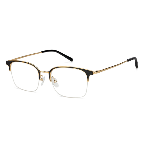 John Jacobs Gold Half Rim Square left side