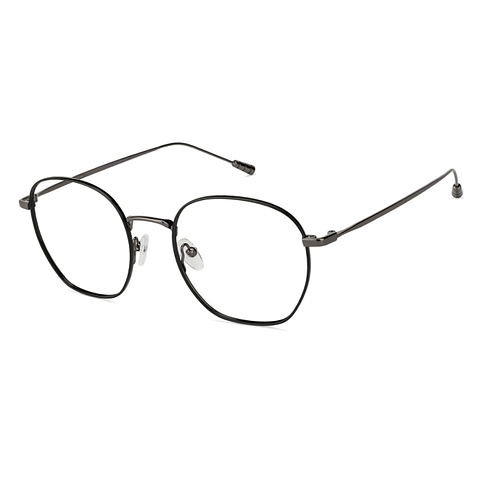 John Jacobs Black Full Rim Geometric right side