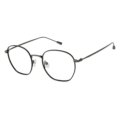 John Jacobs Black Full Rim Geometric right side