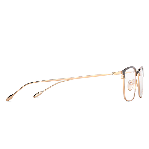 John Jacobs Online Black Full Rim Rectangle left side