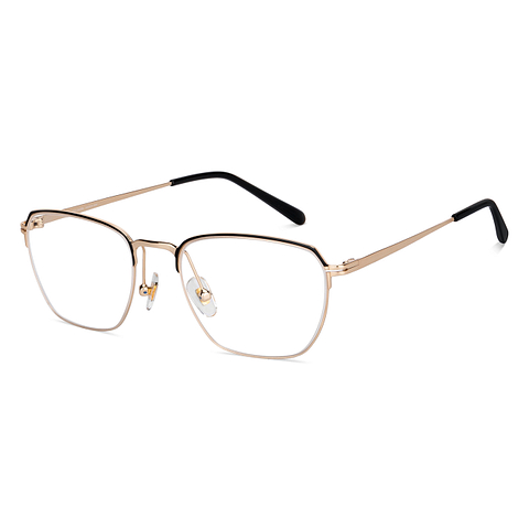 John Jacobs Online Black Gold Full Rim Square right side