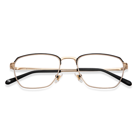 John Jacobs Online Black Gold Full Rim Square left side