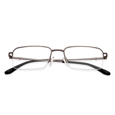 John Jacobs Gray Half Rim Rectangle right side