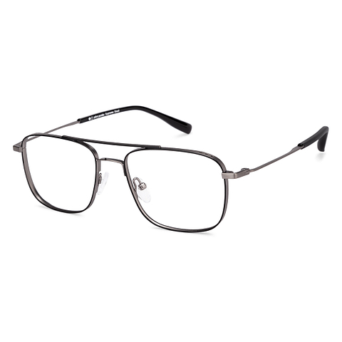 John Jacobs Gunmetal Full Rim Square right side