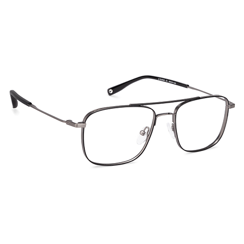 John Jacobs Gunmetal Full Rim Square left side