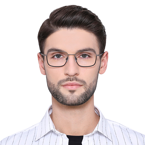 John Jacobs Black Full Rim Square left side