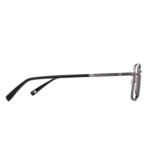 John Jacobs Black Full Rim Square left side