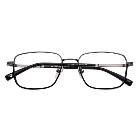 John Jacobs Black Full Rim Square left side