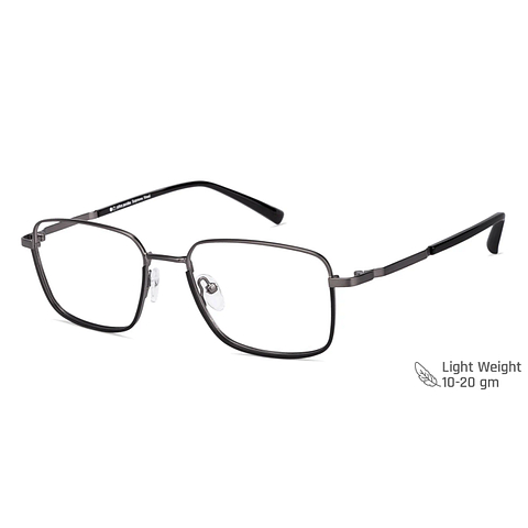 John Jacobs Black Full Rim Square right side