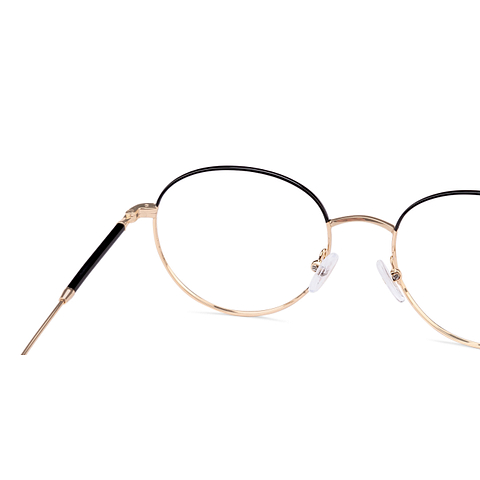 John Jacobs Gold Full Rim Round left side