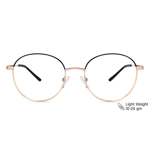 John Jacobs Gold Full Rim Round left side