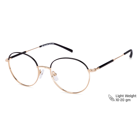 John Jacobs Gold Full Rim Round right side