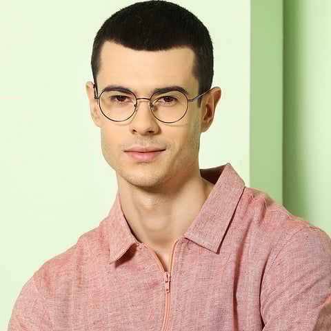John Jacobs Black Full Rim Round right side