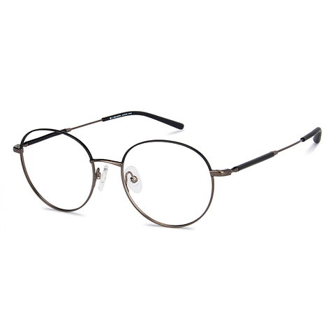 John Jacobs Black Full Rim Round left side
