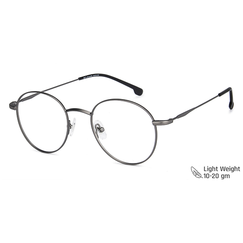 John Jacobs Online Gunmetal Full Rim Round right side