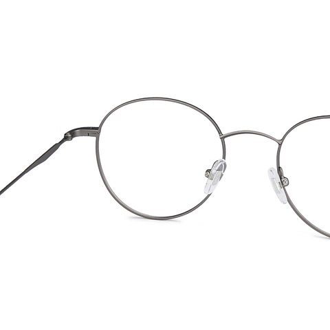 John Jacobs Online Gunmetal Full Rim Round left side