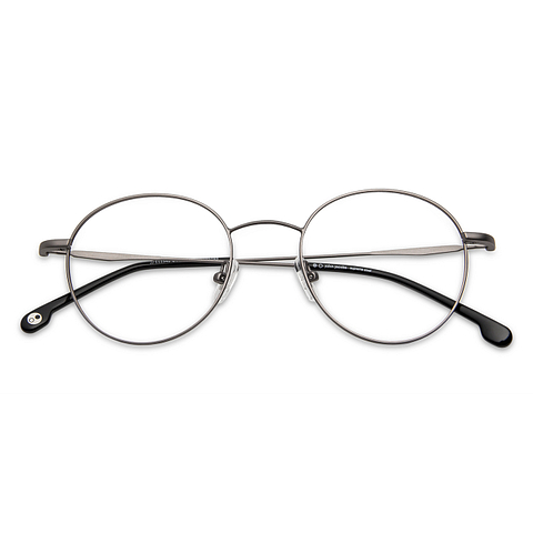 John Jacobs Online Gunmetal Full Rim Round left side