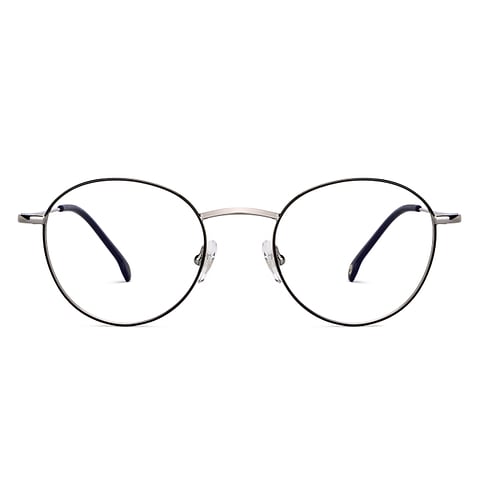John Jacobs Online Dark Gunmetal Full Rim Round left side