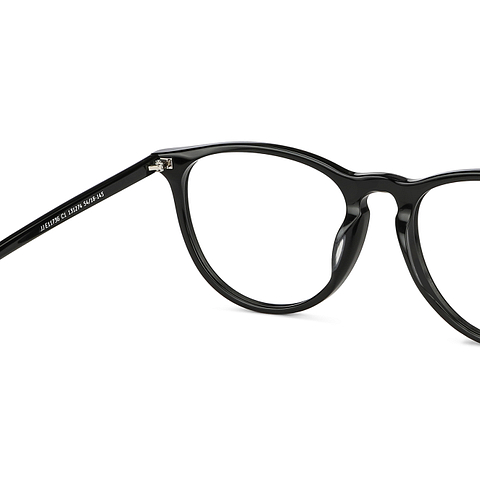 John Jacobs Online Black Full Rim Round right side