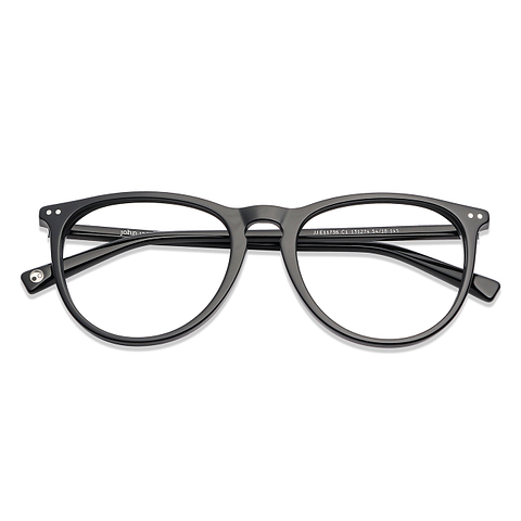 John Jacobs Online Black Full Rim Round left side