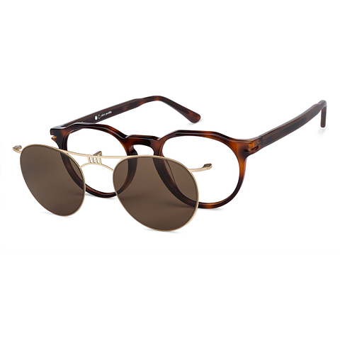 John Jacobs Light Brown Full Rim Round right side