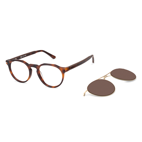John Jacobs Light Brown Full Rim Round right side