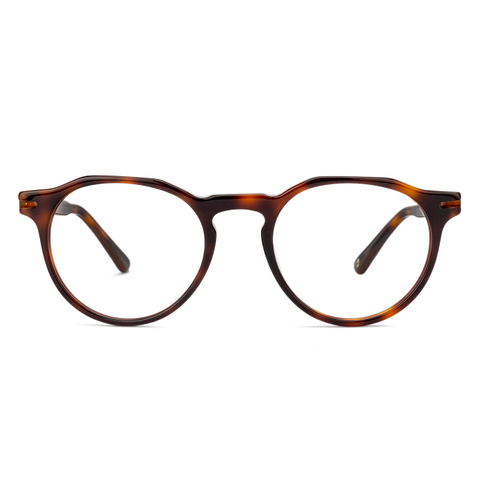 John Jacobs Light Brown Full Rim Round left side