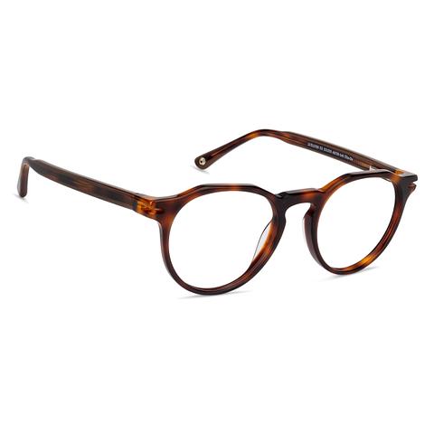 John Jacobs Light Brown Full Rim Round left side