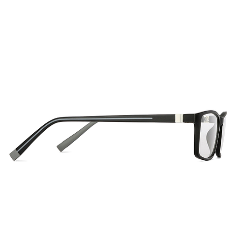 John Jacobs Black Full Rim Rectangle left side
