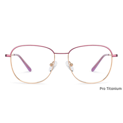 John Jacobs Gold Full Rim Square left side