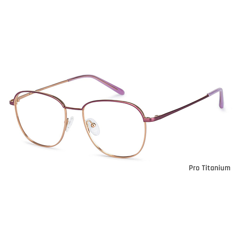 John Jacobs Online Pro Titanium Gold Full Rim Square right side