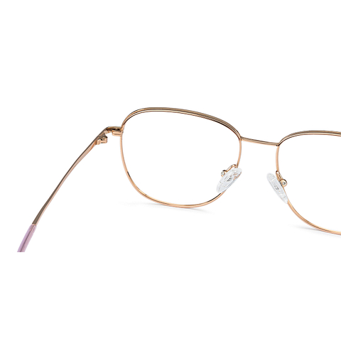 John Jacobs Online Pro Titanium Gold Full Rim Square right side